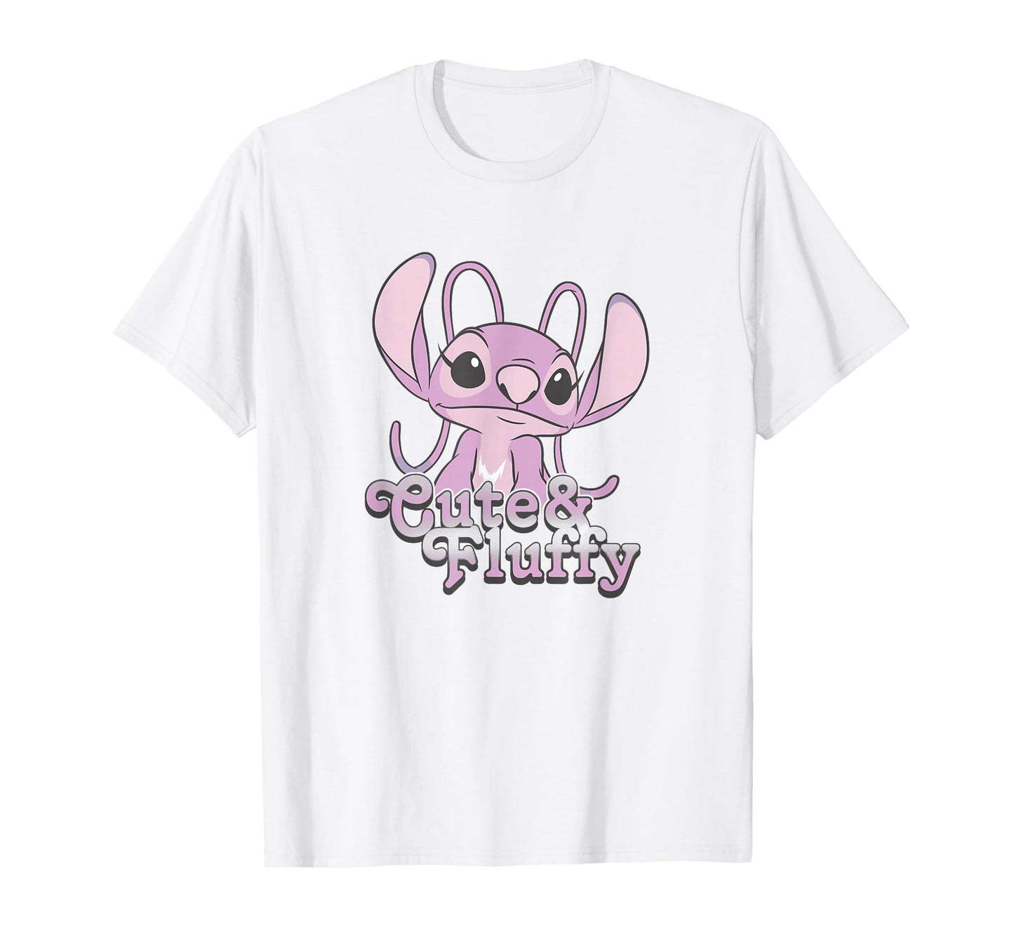 Disney Lilo & Stitch Valentine's Day Angel Cute & Fluffy T-Shirt