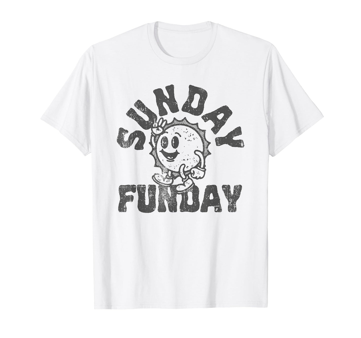 Fun Sunday Football Funday Cute Vintage Sun T-Shirt