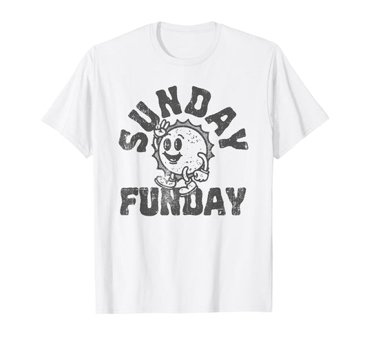 Fun Sunday Football Funday Cute Vintage Sun T-Shirt