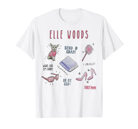 Legally Blonde Elle Woods Sketches T-Shirt Small
