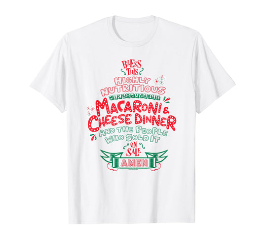 Home Alone Christmas Bless This Highly Nutritious Macaroni T-Shirt