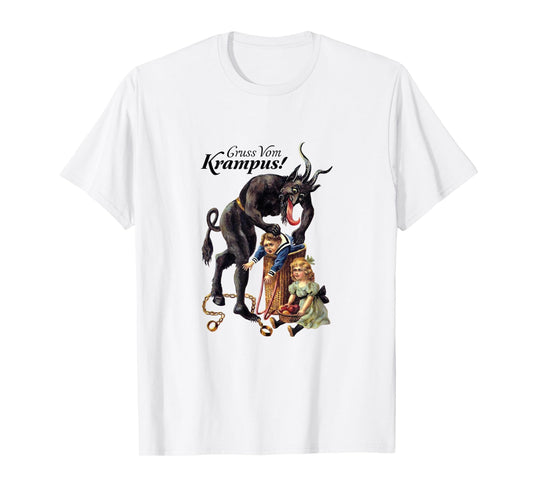 Gruss Vom Krampus! | Germanic Christmas Demon T-shirt