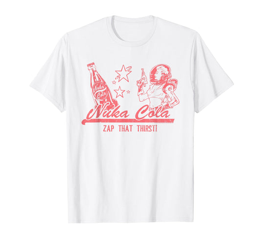 Fallout Video Game Zap That Thirst Nuka Cola Vintage Ad T-Shirt