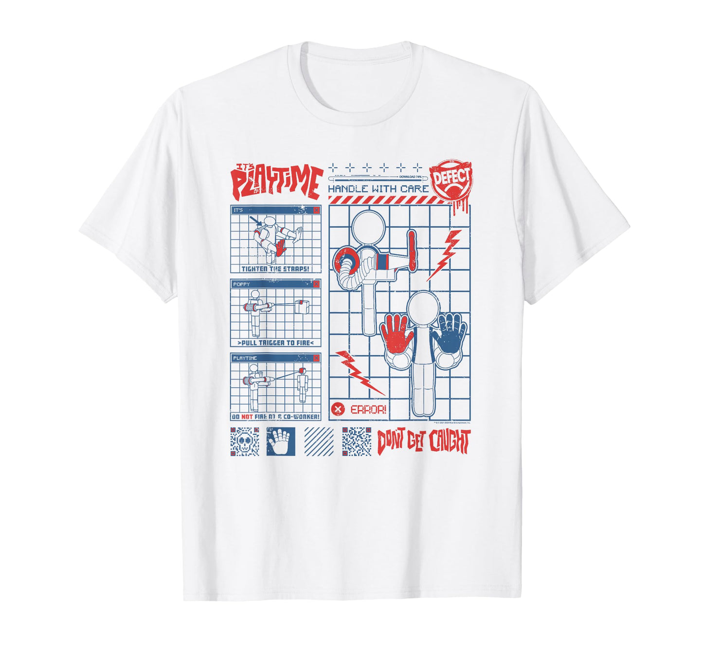 Poppy Playtime It's Playtime Player Instruction Manual T-Shirt