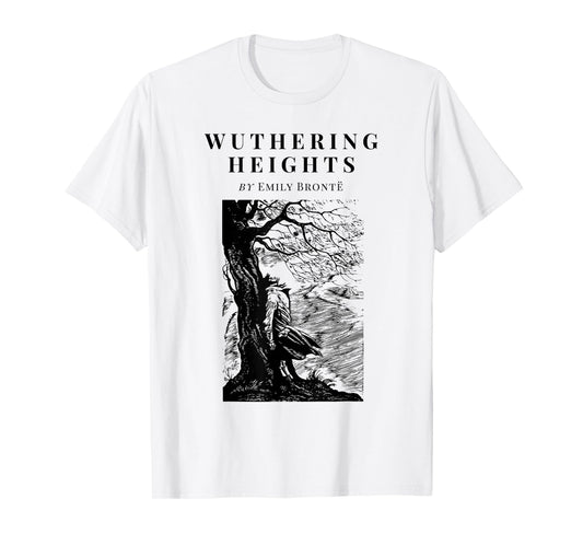 Wuthering Heights by Emily Bronte Vintage Book Cover T-Shirt