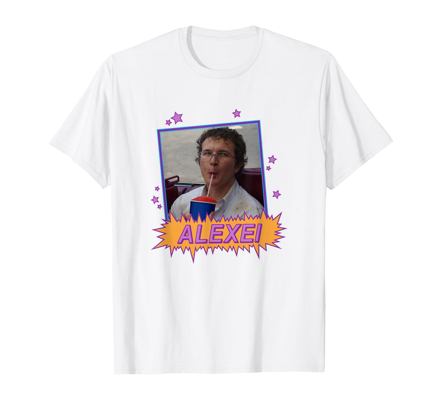 Stranger Things Alexei Slurping On A Slushie Funny Shot T-Shirt