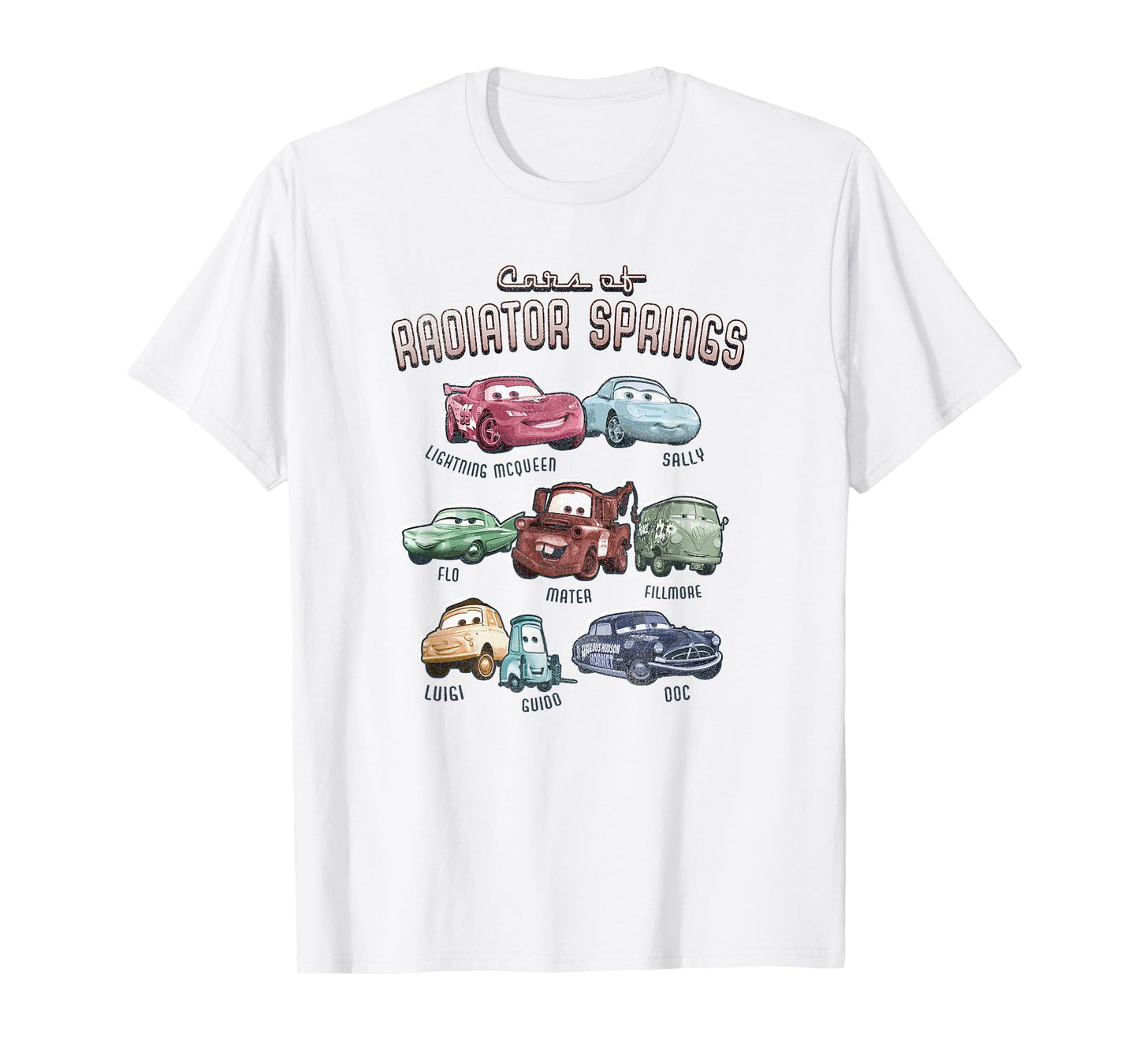 Disney Pixar Cars Cast of Radiator Springs T-Shirt Small