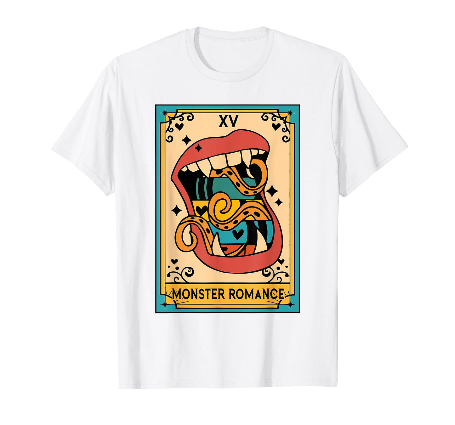Smut Reader Spicy Book Lover The Monster Romance Tarot Card T-Shirt