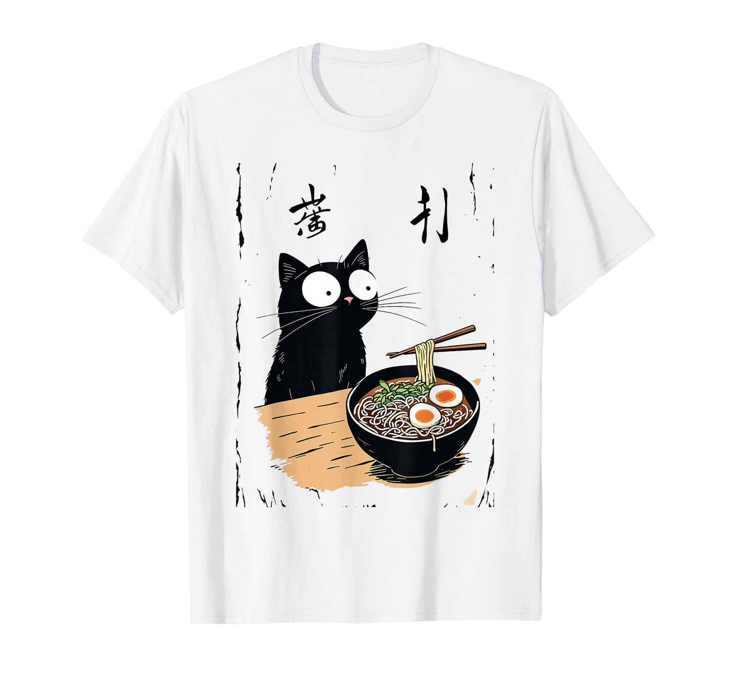 Kawaii Ramen Cat Cute Japanese Food for Anime, Noodle Lovers T-Shirt