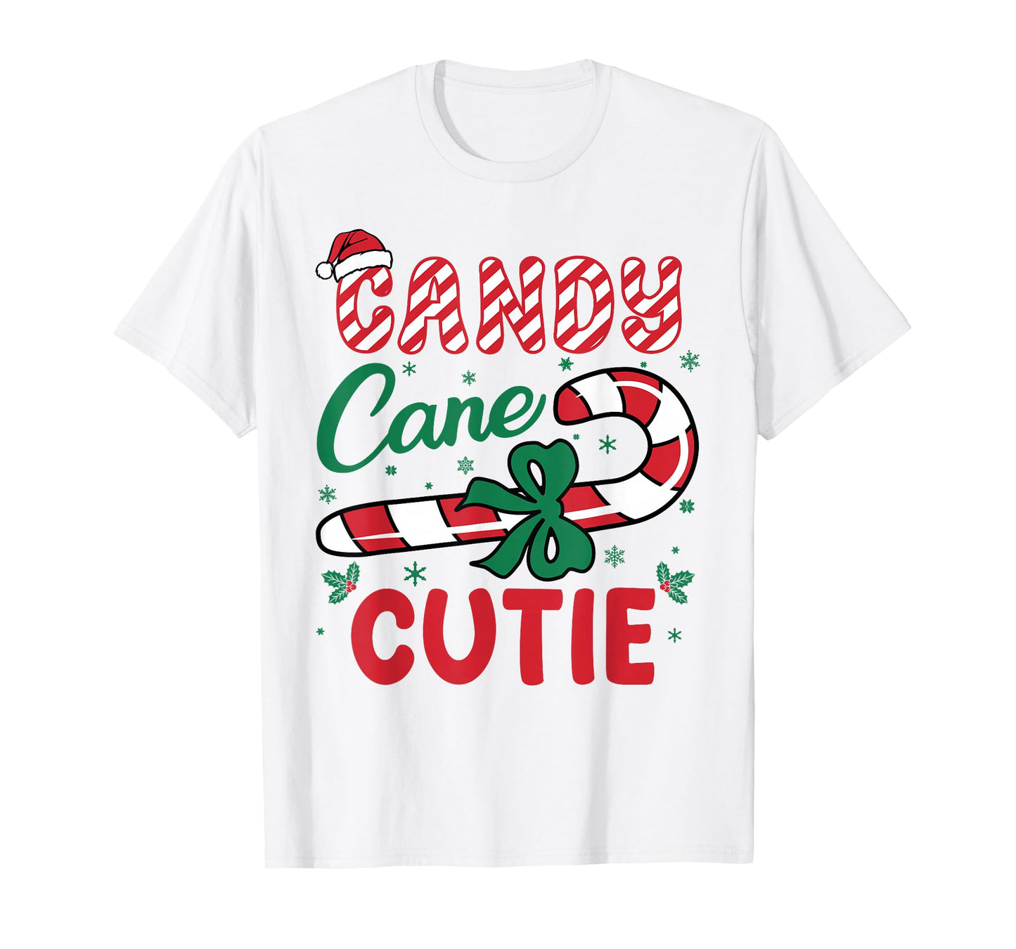 Candy Cane Cutie Funny Christmas Holiday Boys Toddlers kids T-Shirt