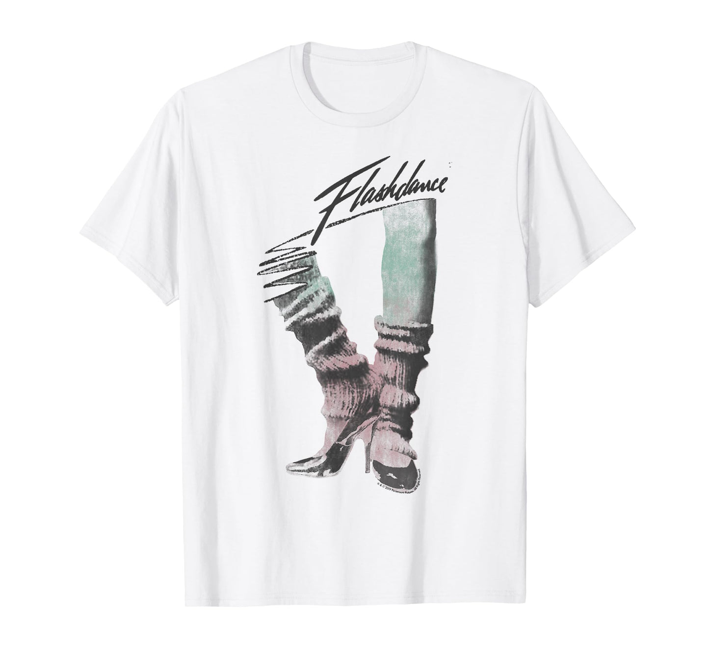 Flashdance Dancing Shoes Title Logo T-Shirt