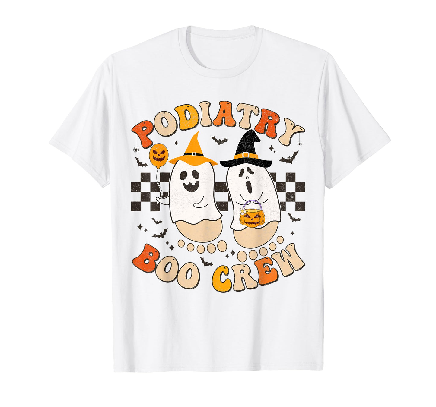 Halloween Foot Doctor Podiatrist Podiatry Boo Crew Ghost T-Shirt