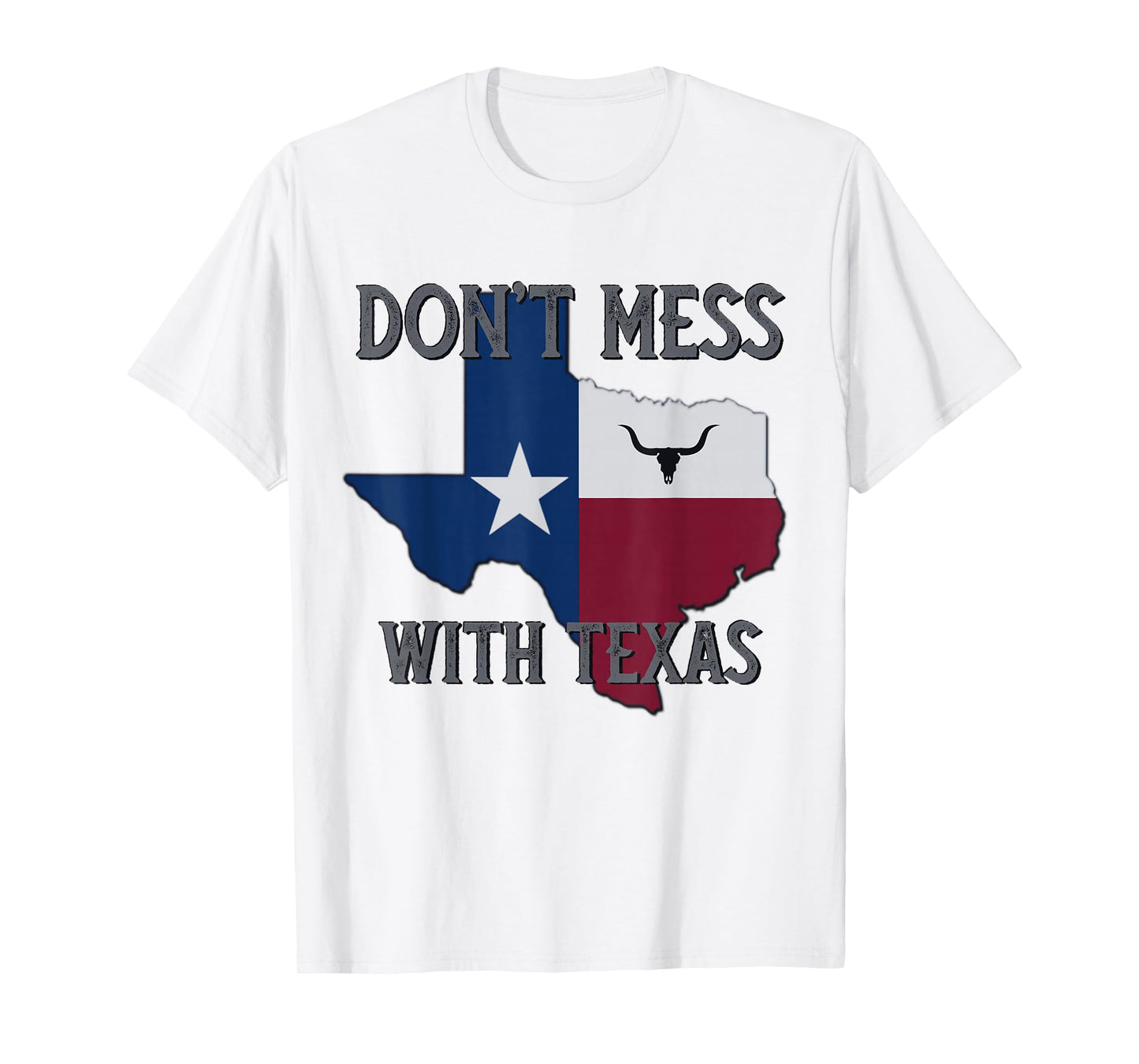 Texas Don't Mess with Vintage Texas Longhorn Lone Star State T-Shirt
