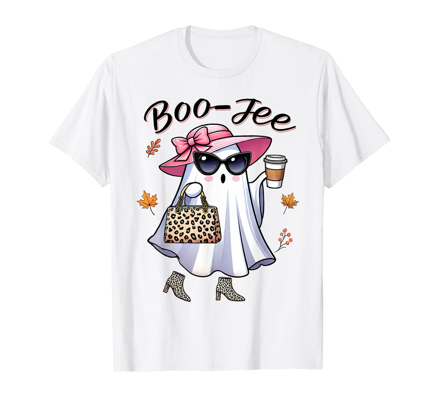 Cute Funny Boo-Jee Ghost Halloween Boujee Women Girls T-Shirt