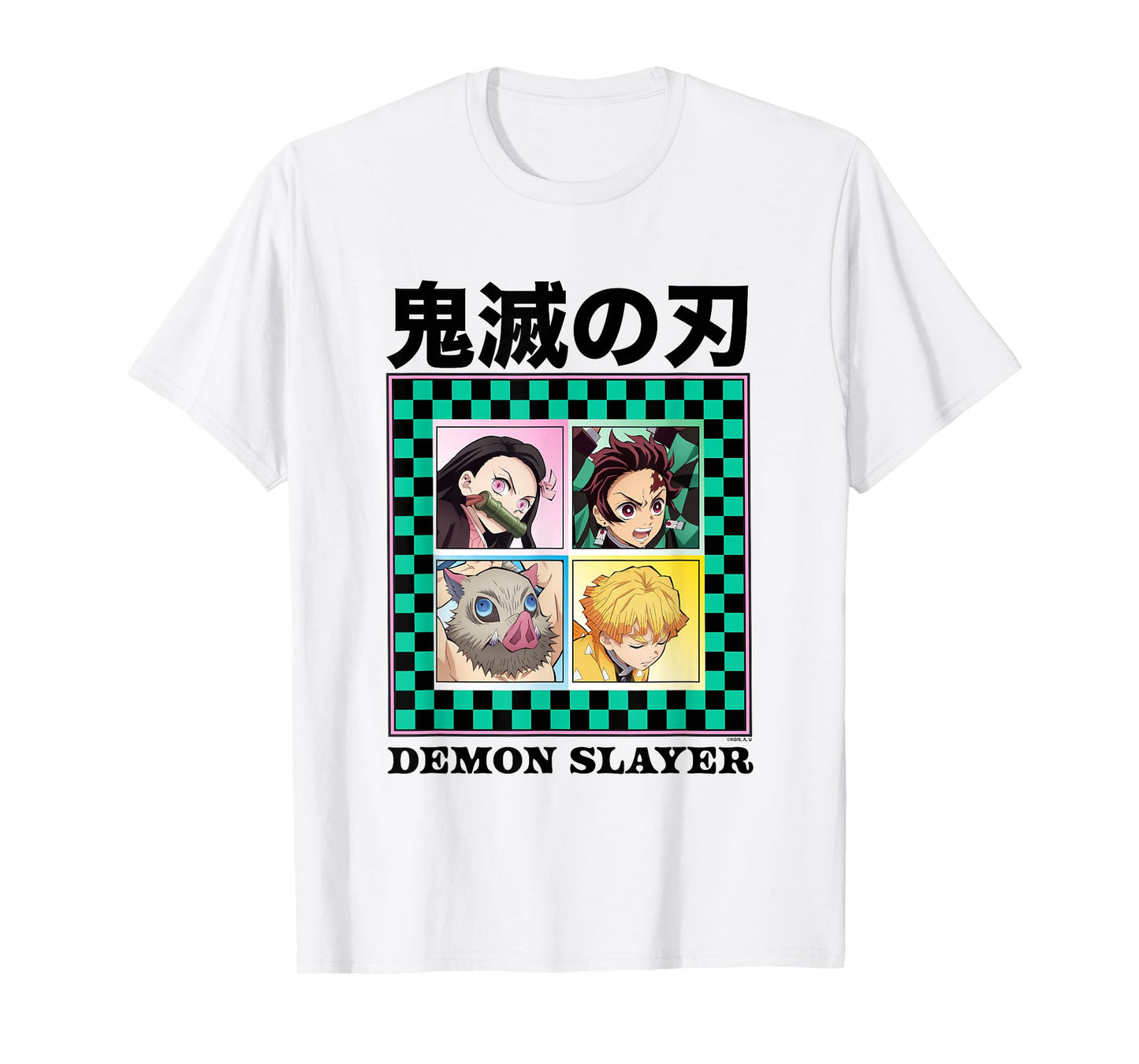 Demon Slayer: Kimetsu no Yaiba Tanjiro Nezuko Zenitsu Faces T-Shirt