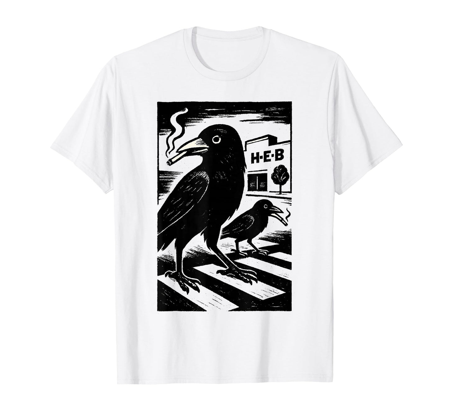 Smoking Grackle Bird T-Shirt