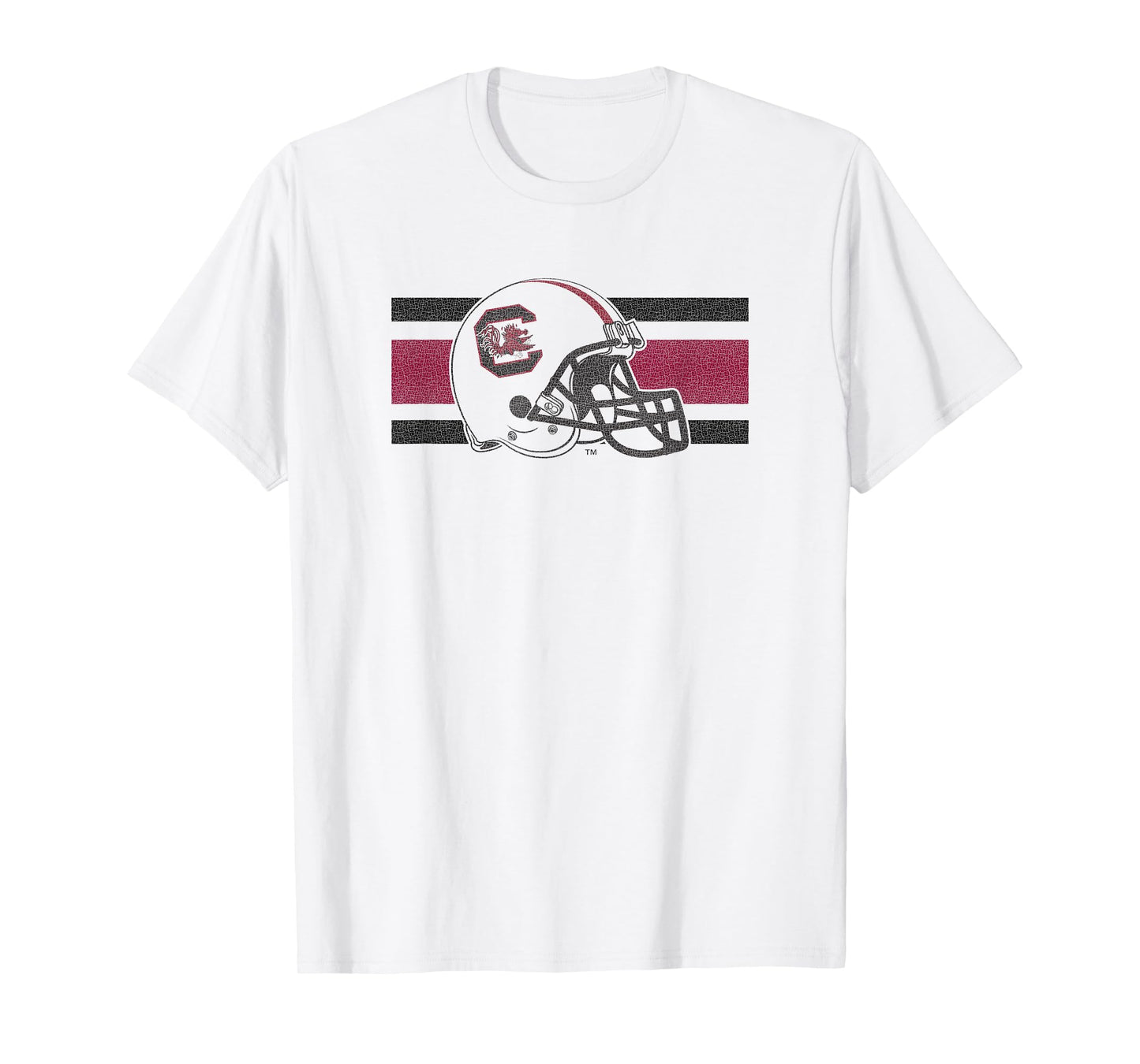South Carolina Gamecocks Football Retro Helmet White T-Shirt