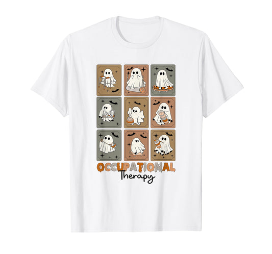 Occupational Therapy OT Funny Ghost Halloween OTA Costume T-Shirt