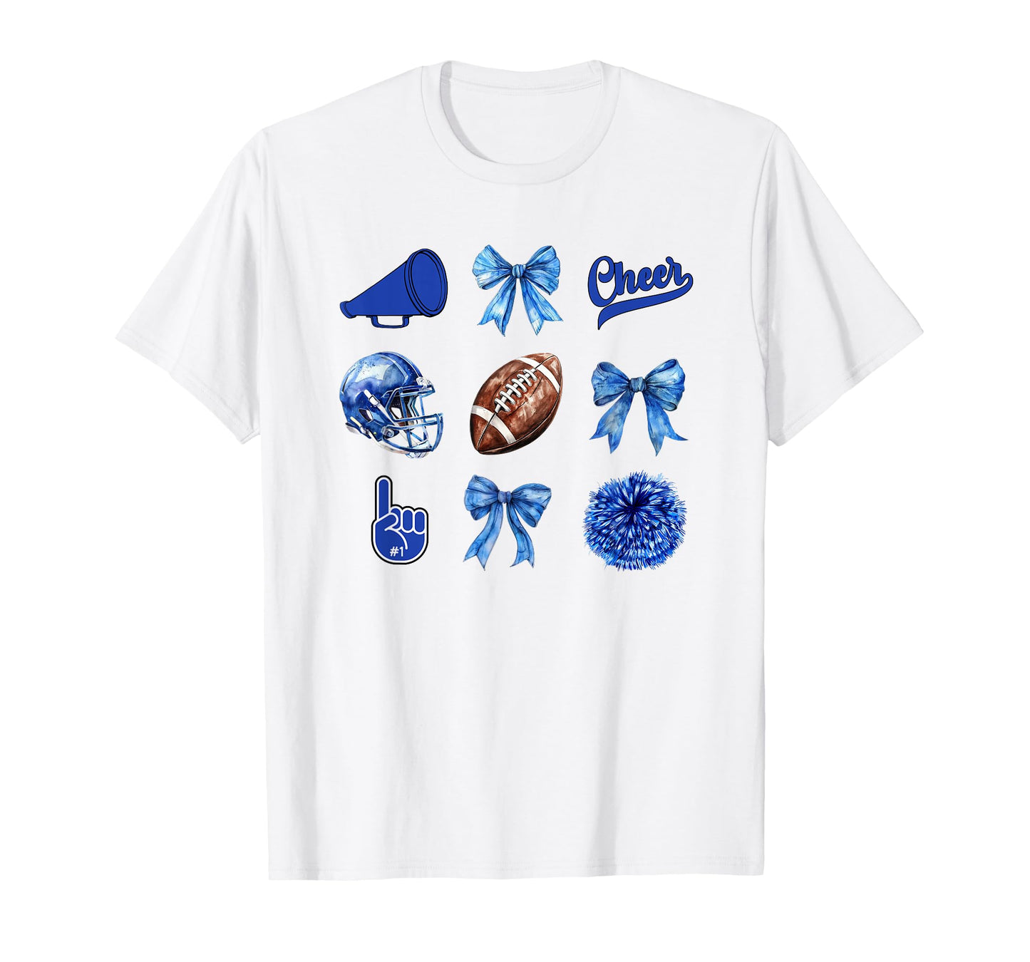 Football Coquette Bow Football Mom Game Day Women Girls Kids T-Shirt