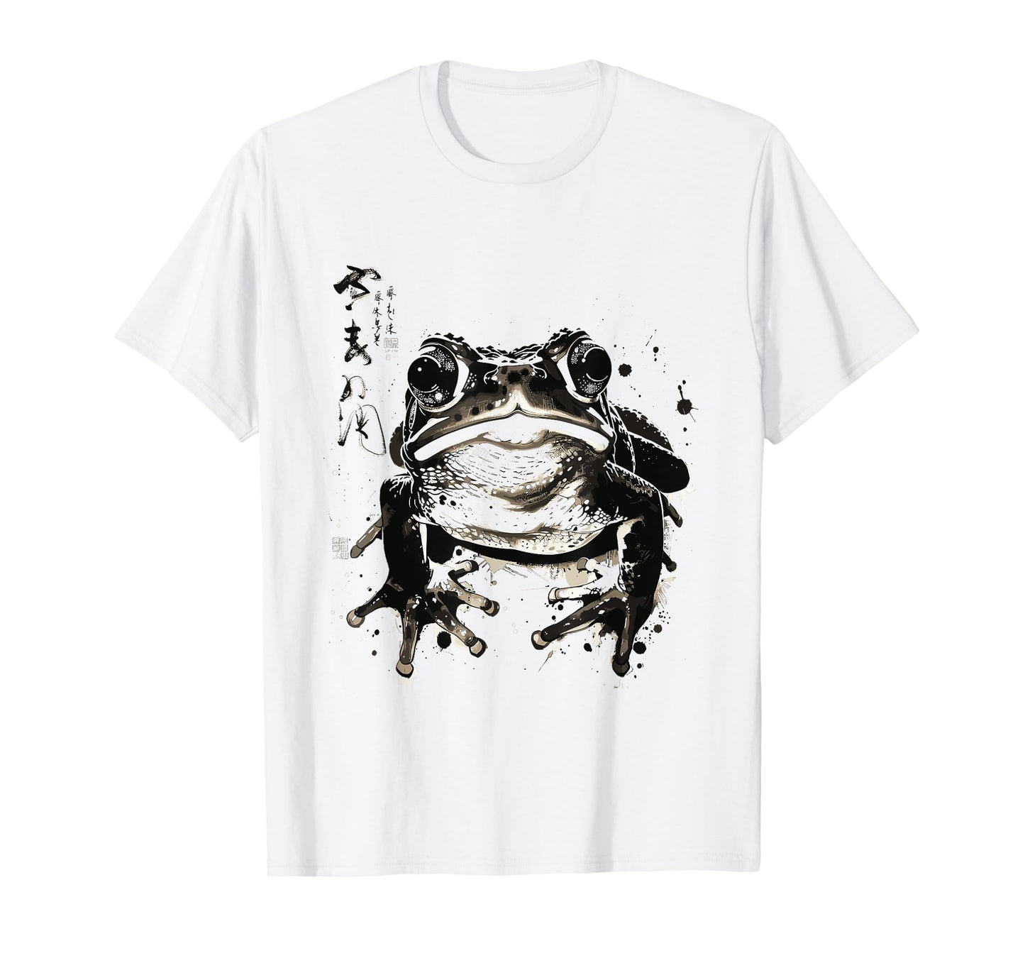 Grumpy Frog Japanese Art I Chonk Frog T-Shirt