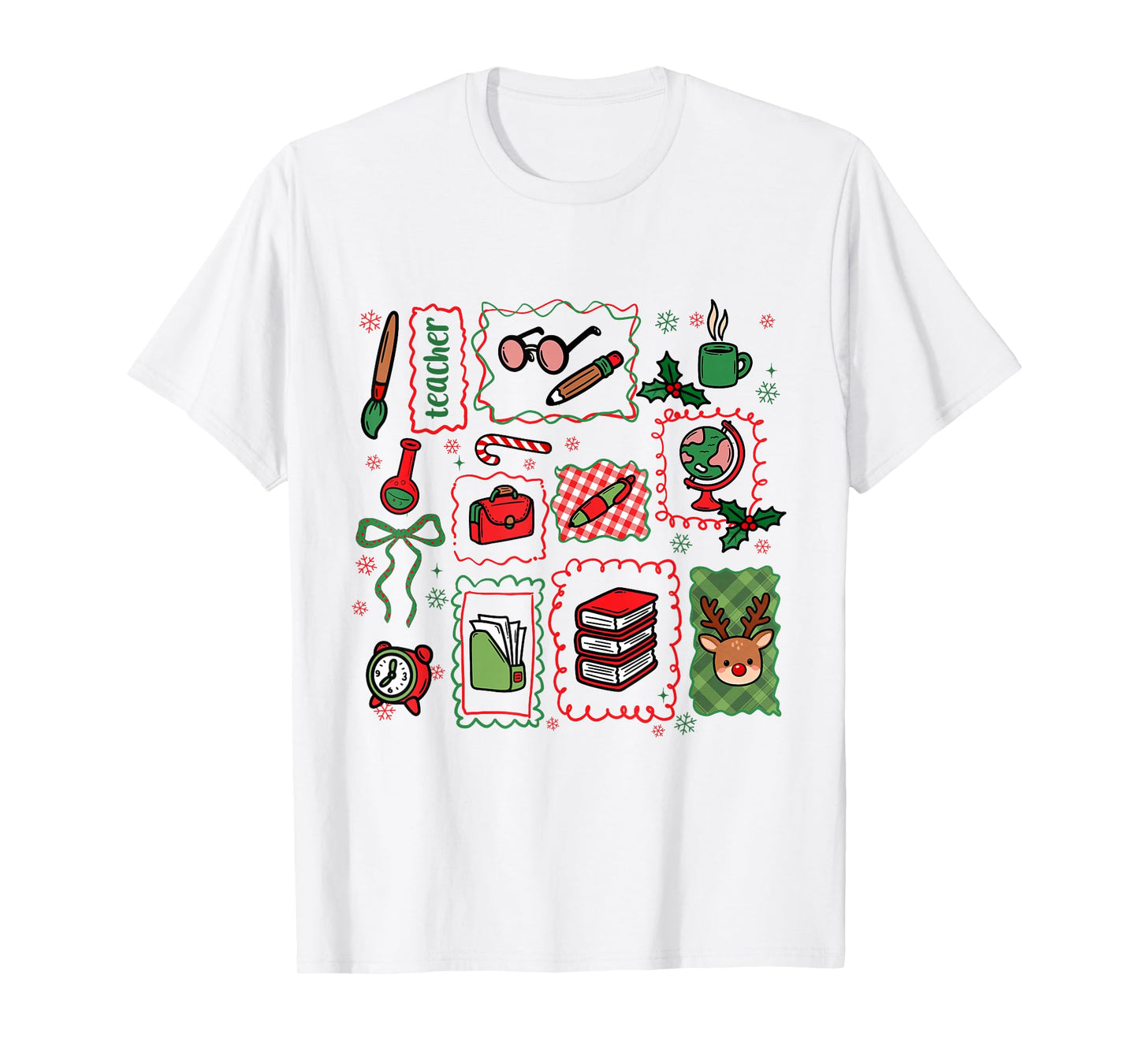 Christmas Teacher Squad Festive Holiday Xmas Teaching Women T-Shirt