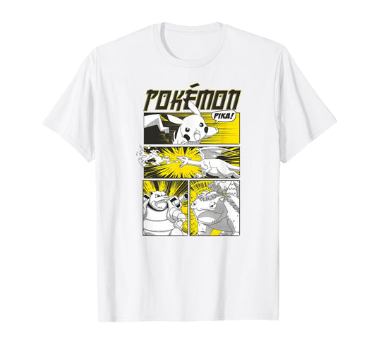 Pokémon - Pikachu Anime Battle Scene T-Shirt