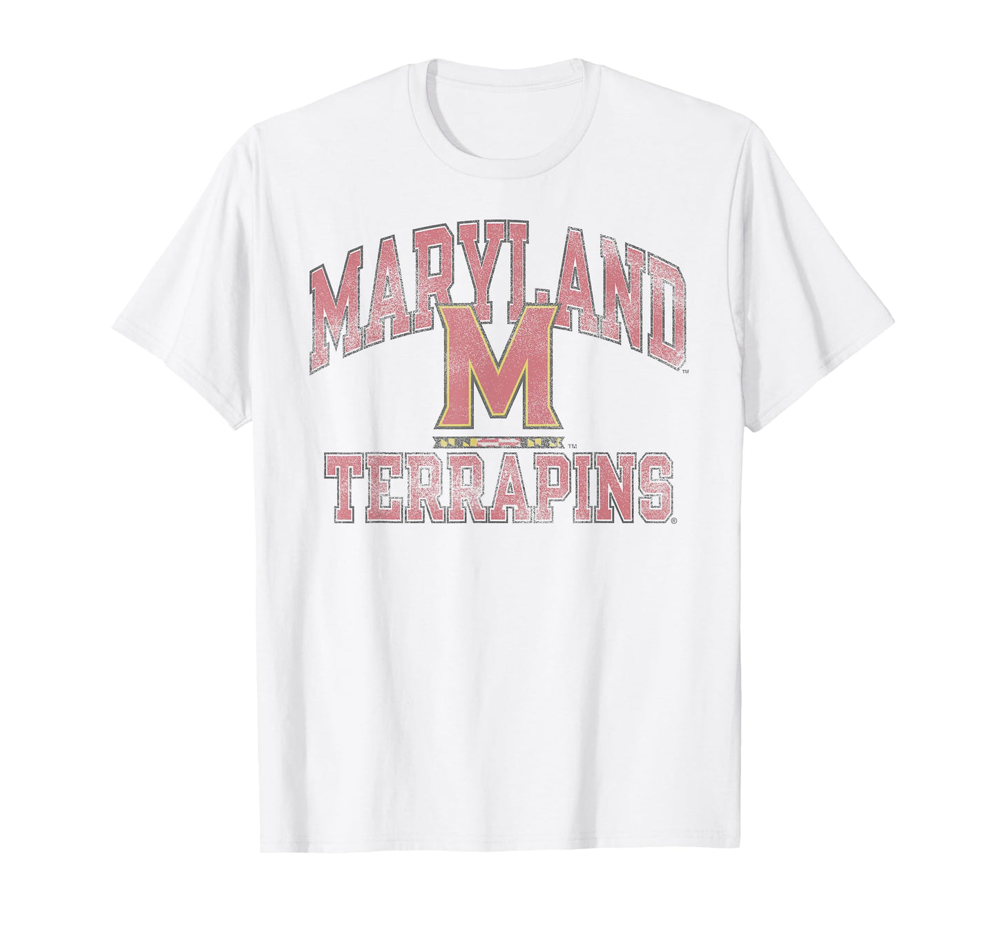 Maryland Terrapins Vintage Worn Gray Officially Licensed T-Shirt