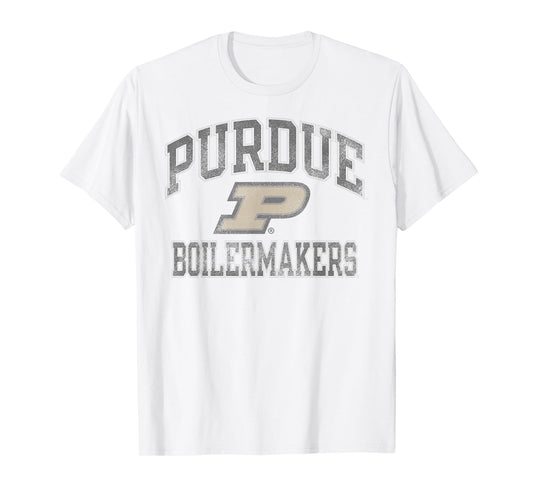 Purdue Boilermakers Vintage Worn Gray Officially Licensed T-Shirt
