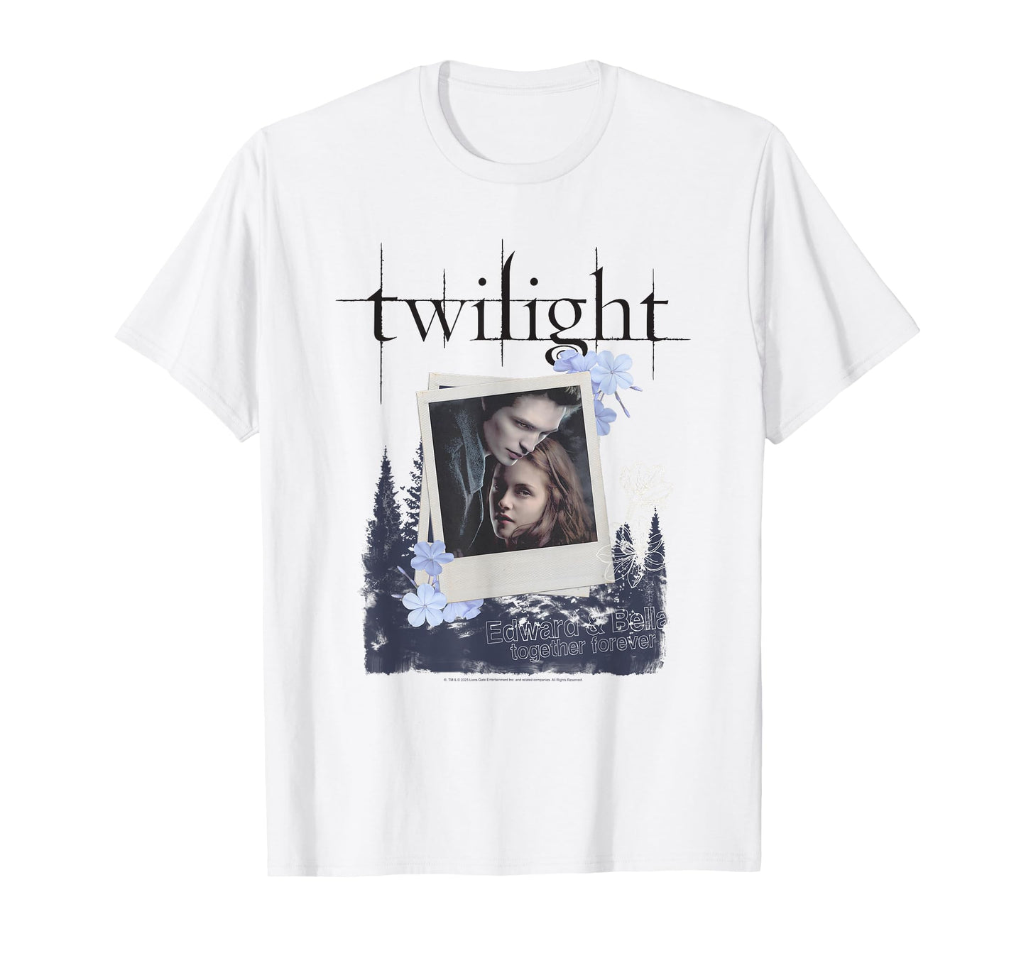 Twilight Polaroid Edward and Bella Together Forever Movie T-Shirt