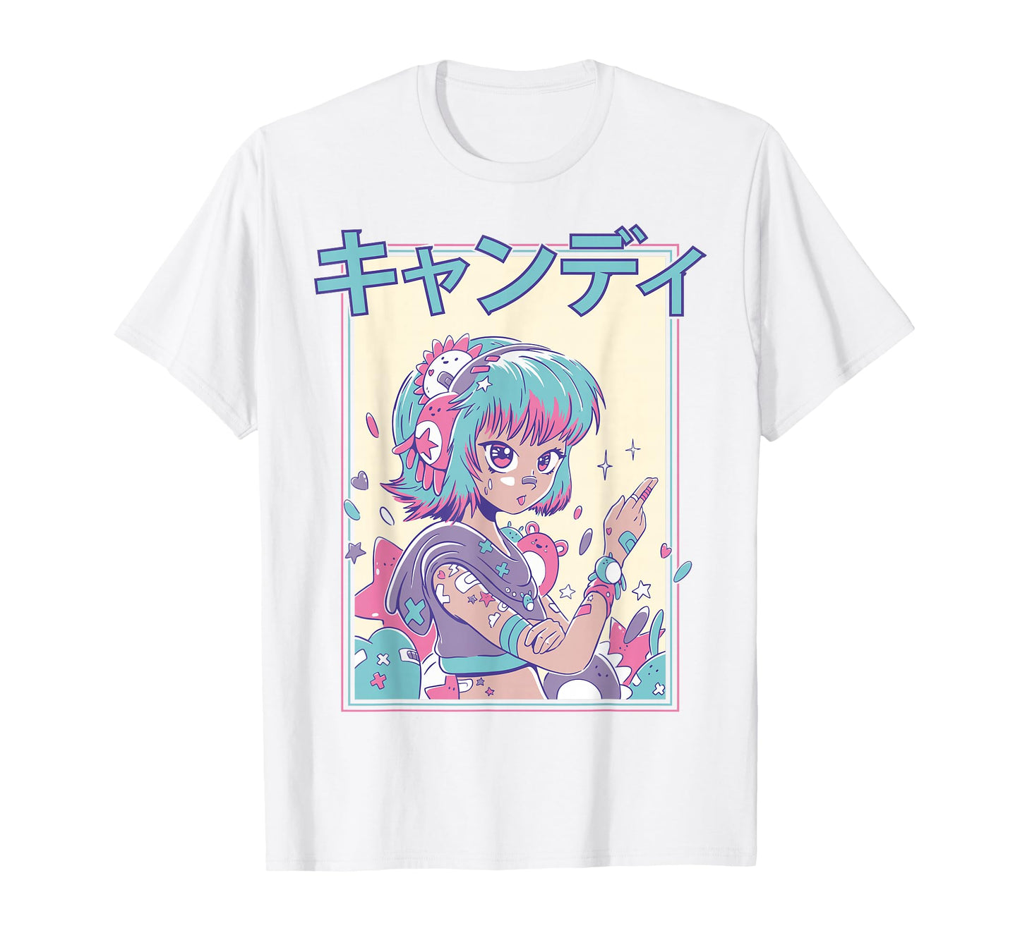 Candycore Girl Cute Pink Pastel Kawaii Anime Aesthetic #12 T-Shirt