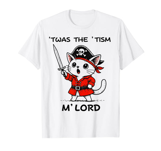 TWAS The Tism M'Lord Kawaii Pirate Cat Autism Awareness Kids T-Shirt