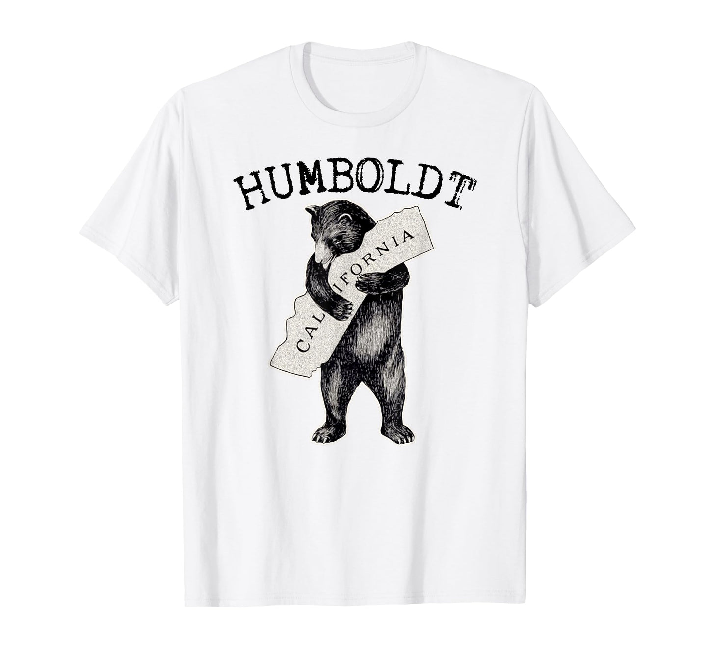 Cali Bear Hug I Love California Grizzly Bear Humboldt County T-Shirt