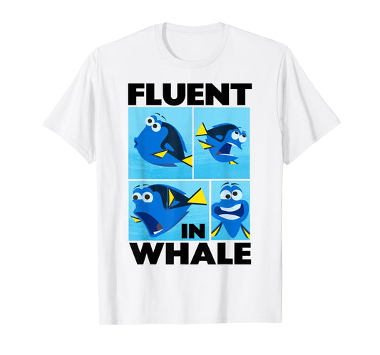 Disney Pixar Finding Dory Fluent in Whale Dory Box Ups T-Shirt