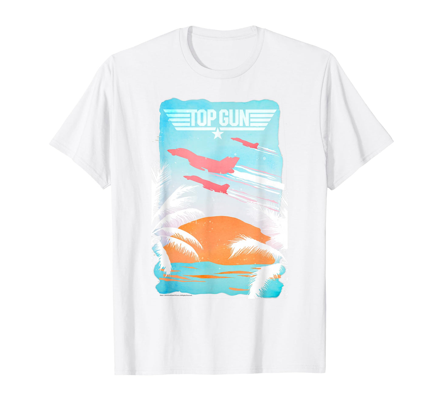 Top Gun Baja Sunset Action Movie T-Shirt