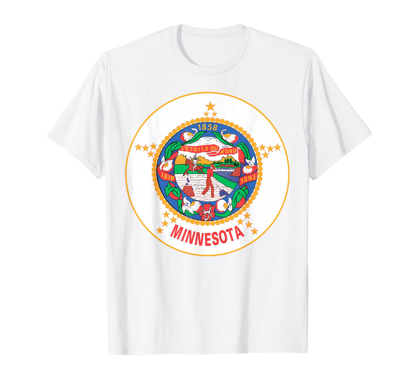 Minnesota MN State Flag USA T Shirt T-Shirt