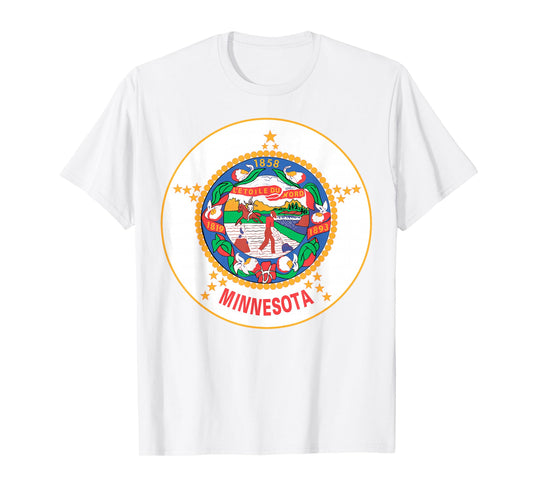 Minnesota MN State Flag USA T Shirt T-Shirt