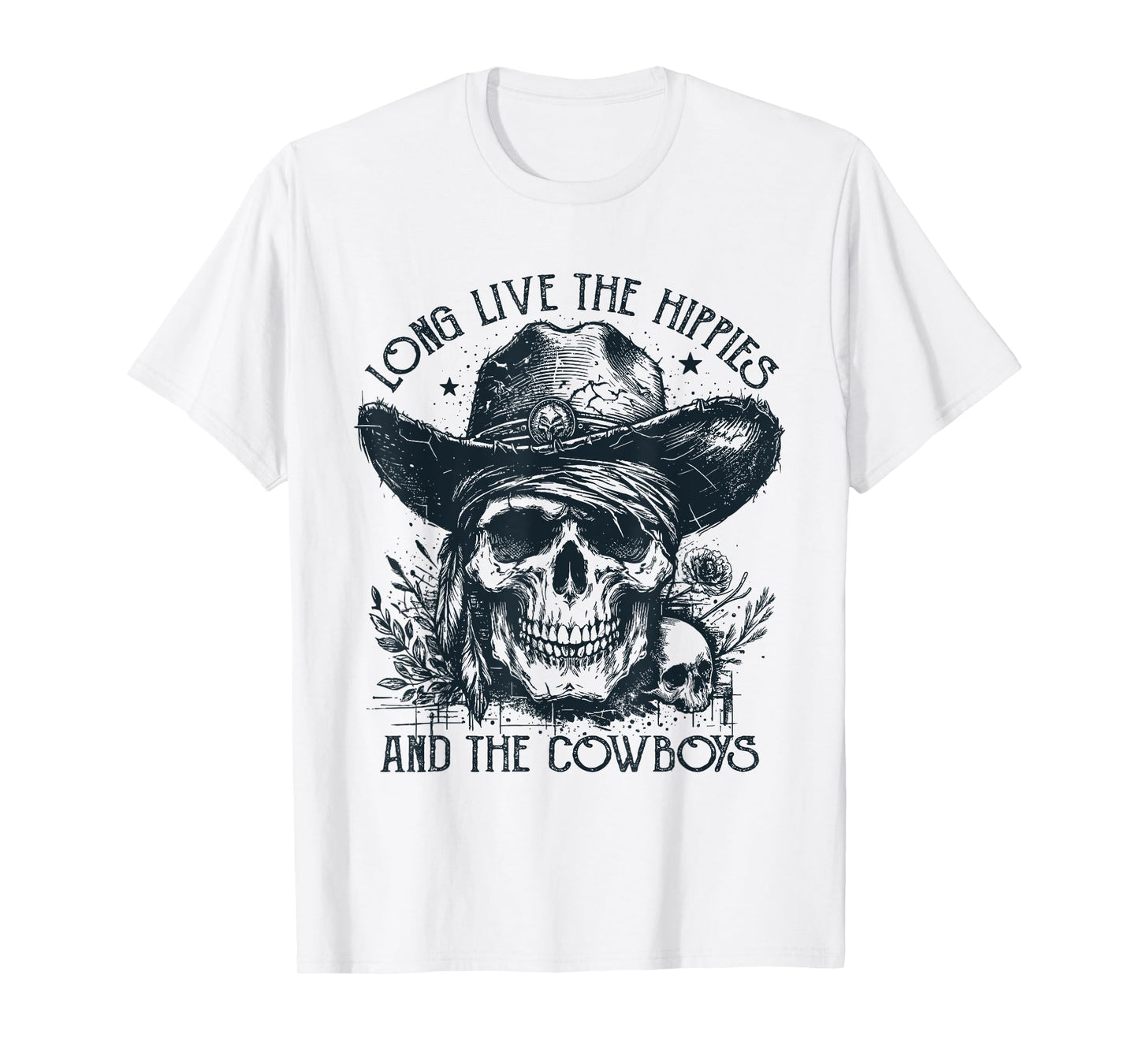 Long Live The Hippies And The Cowboys Country T-Shirt