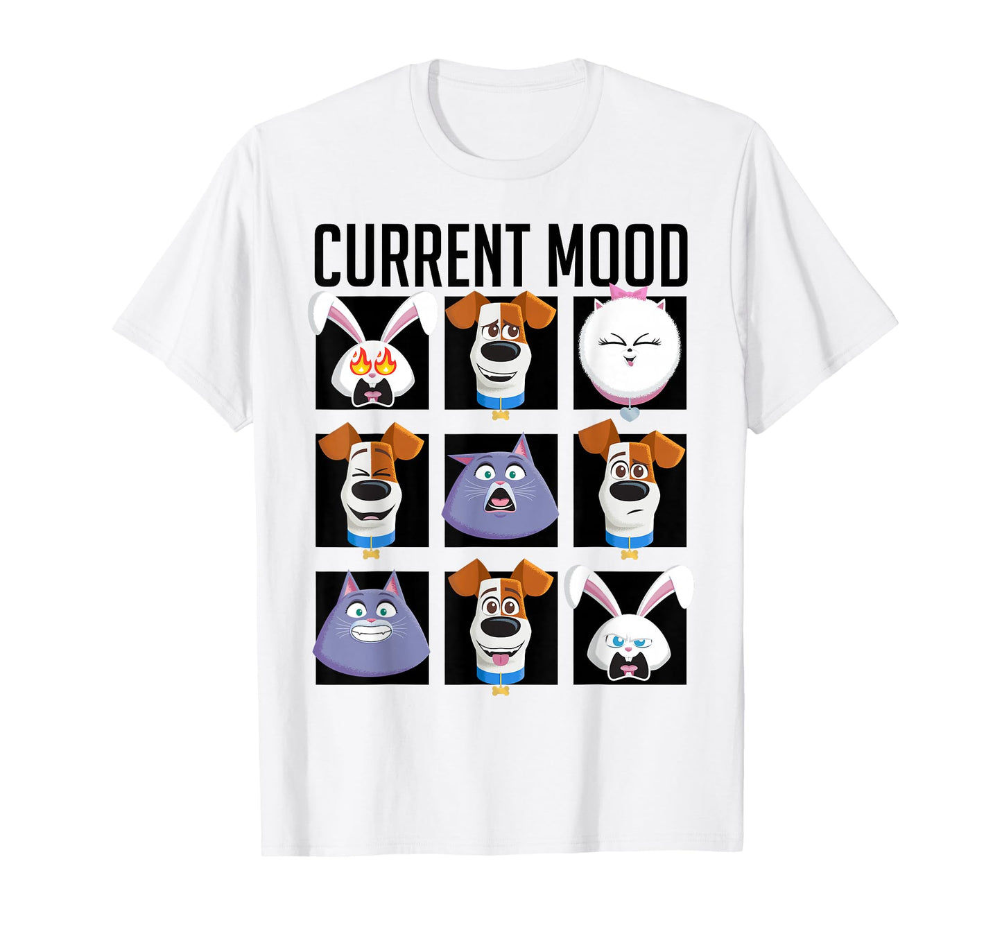 Secret Life of Pets 2 - Current Mood T-Shirt