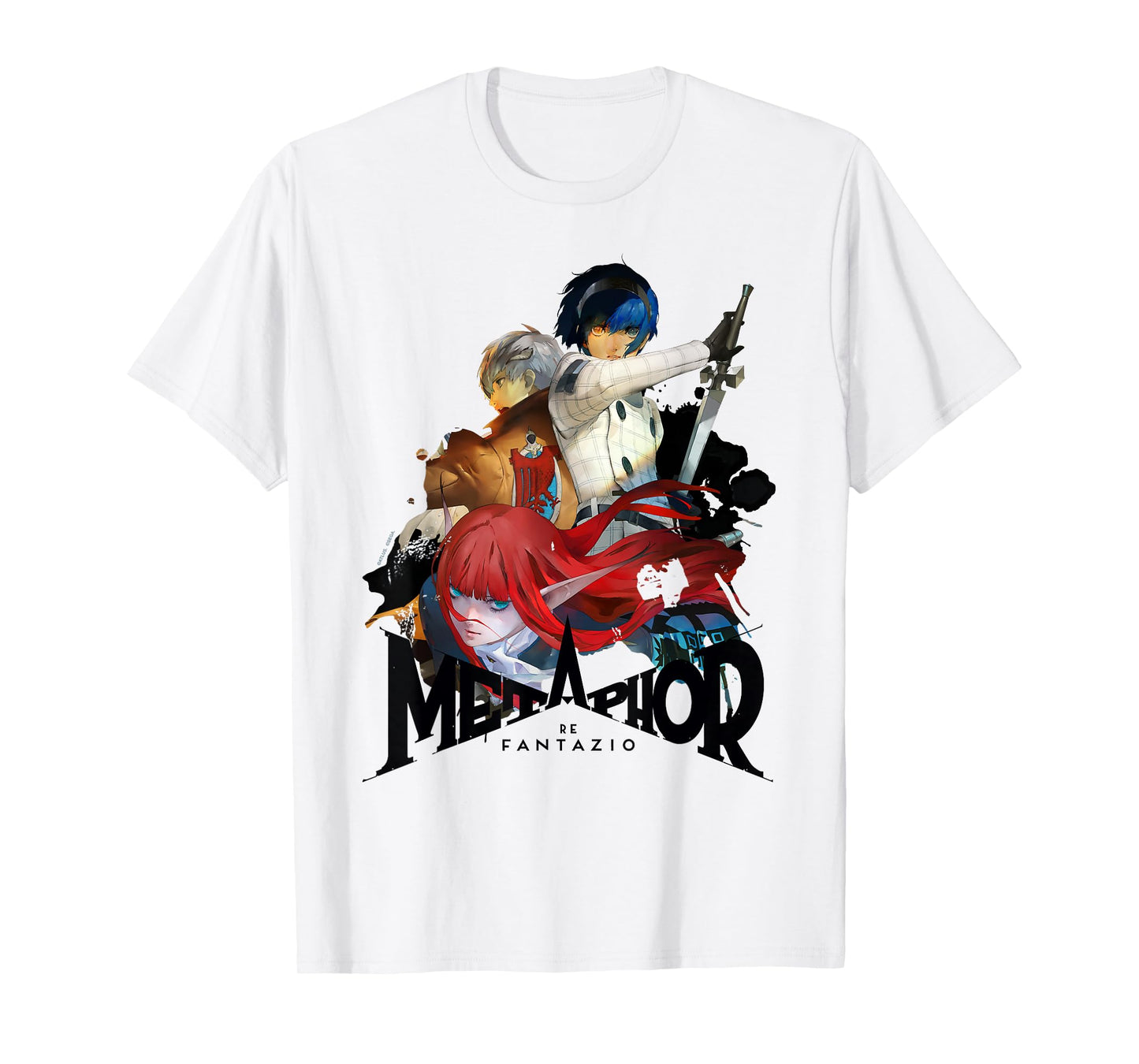 Metaphor: ReFantazio Key Art Trio (Black Logo) ATLUS T-Shirt