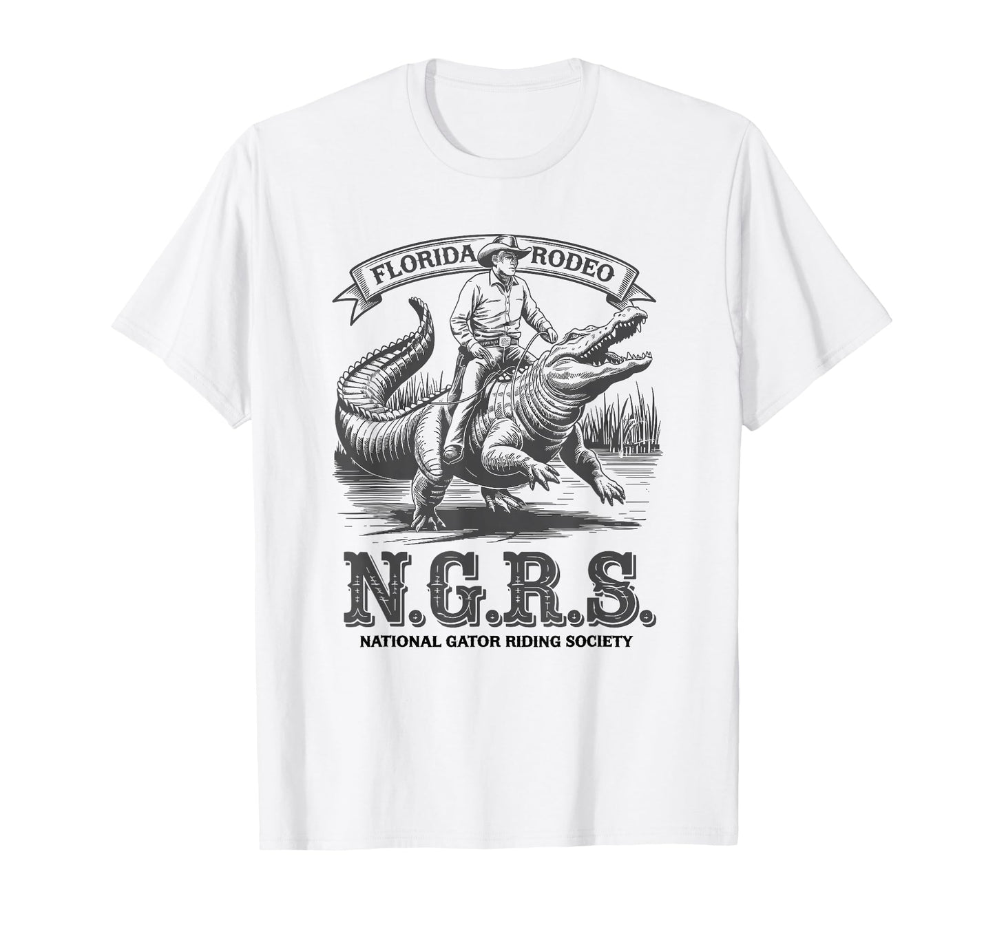 Alligator Cowboy Gator Riding Society, Florida Rodeo T-Shirt