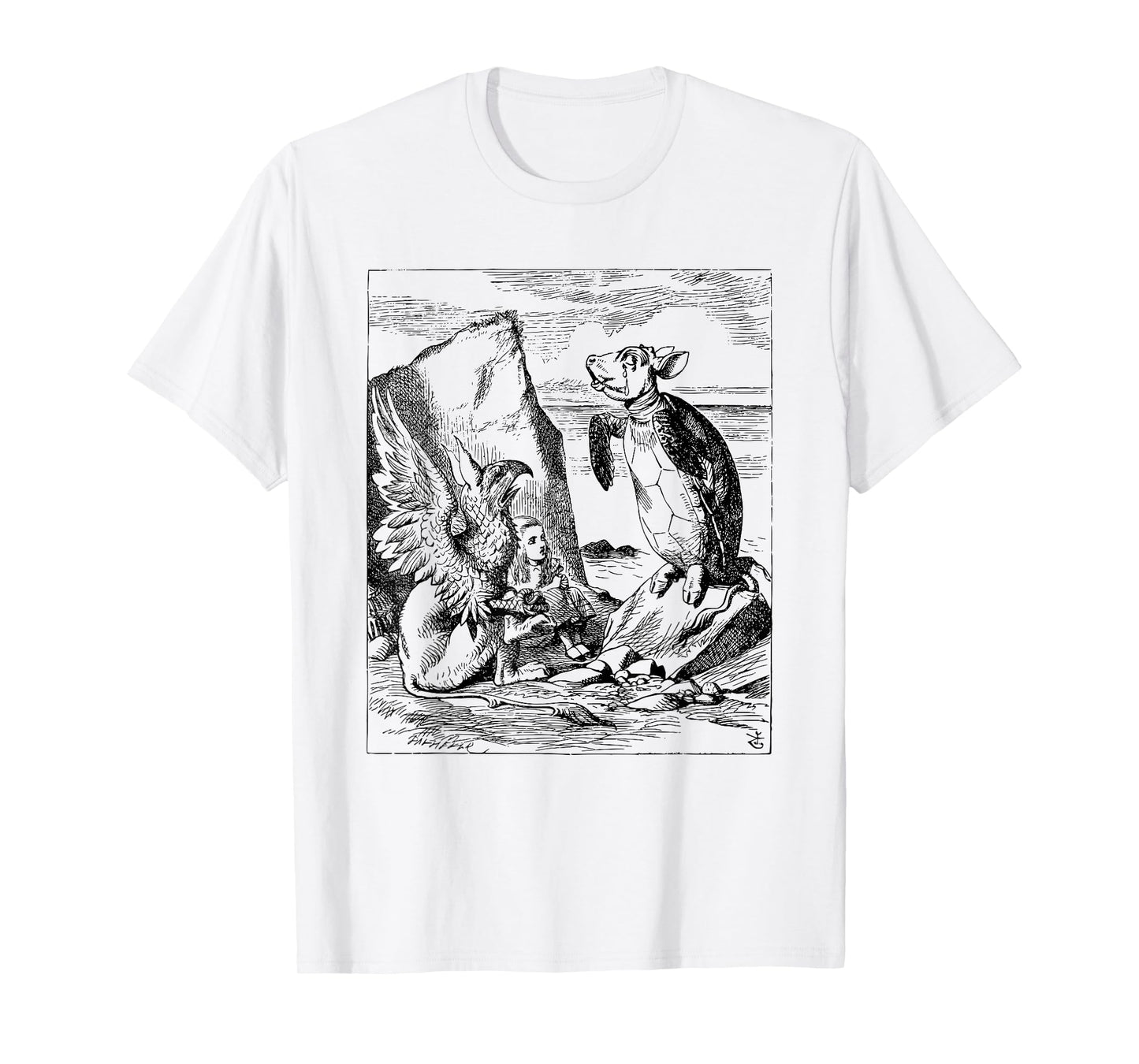 Big Texas Mock Turtle, The Gryphon and Alice T-Shirt T-Shirt