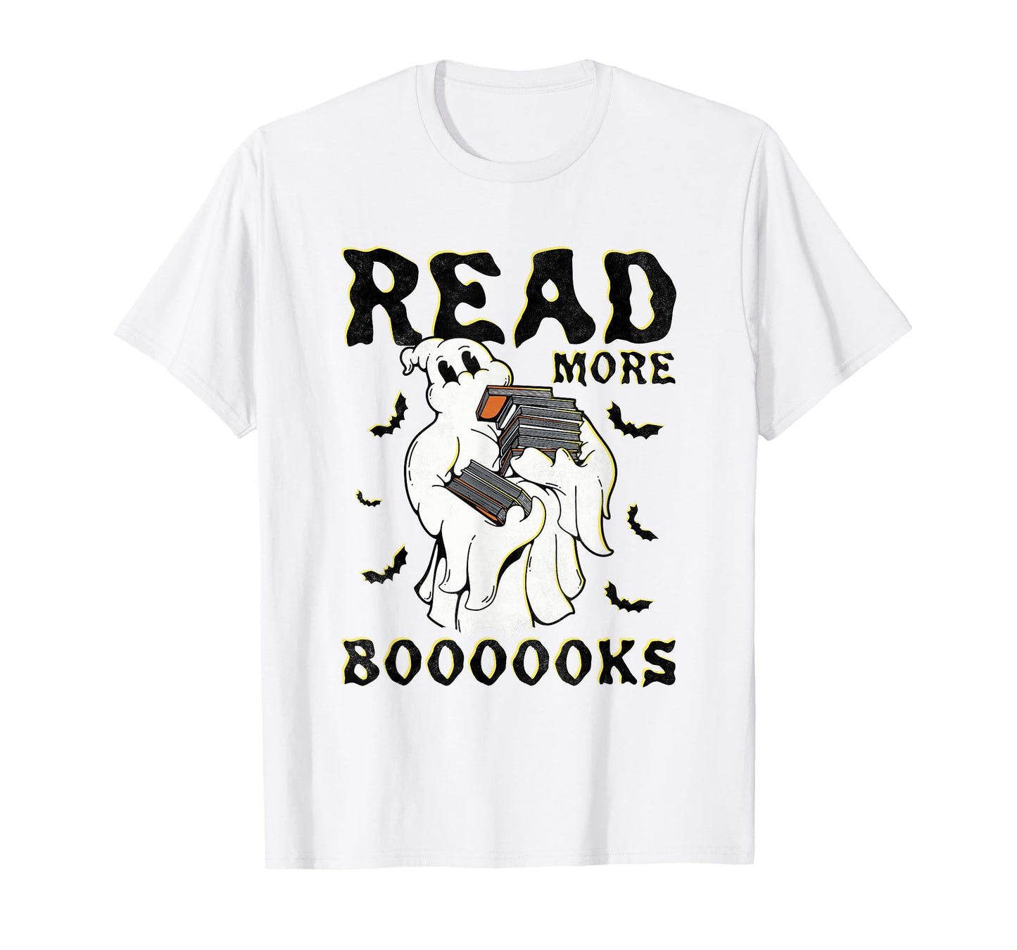 Read More Boooooks, Halloween Book Reading Ghost T-Shirt