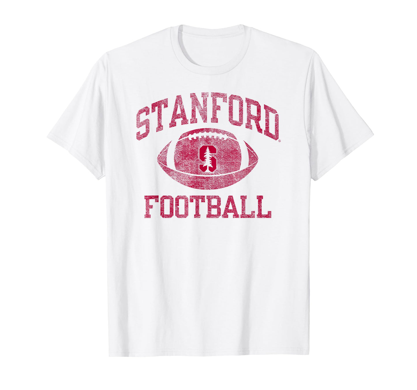 Stanford Cardinal Football Intensity Vintage White T-Shirt