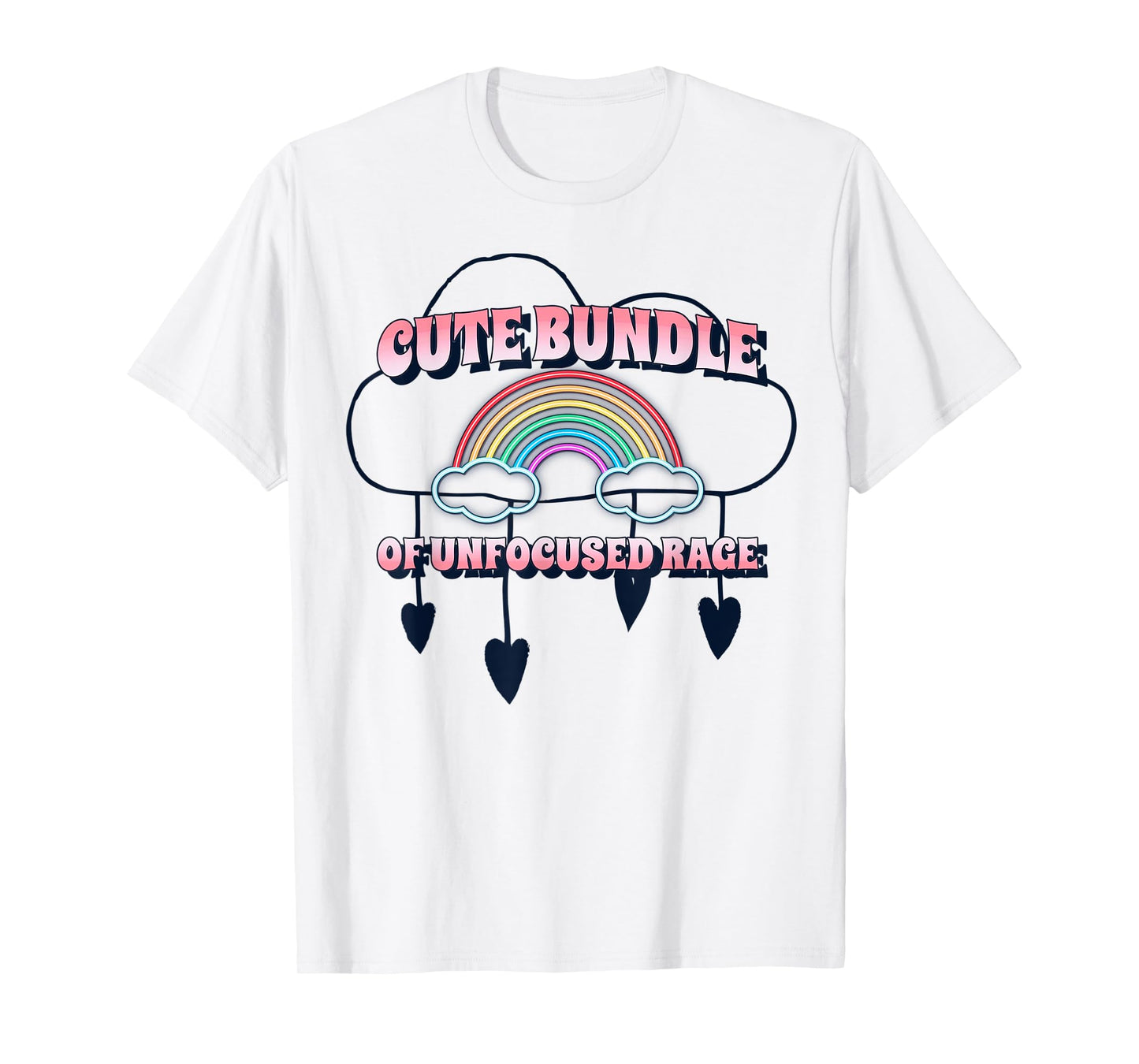 Cute Bundle Of Unfocused Rage Rainbow Pastel Goth Kawaii T-Shirt