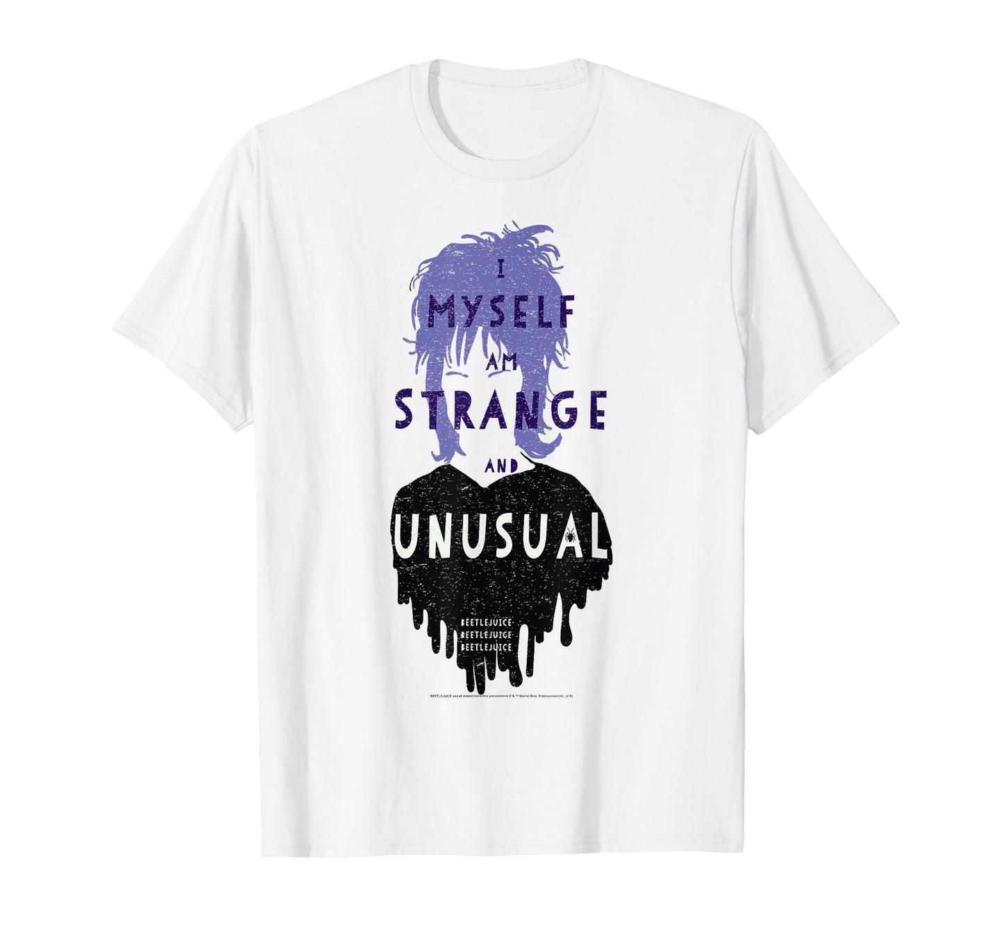 Beetlejuice Lydia I Myself Am Strange and Unusual Minimal T-Shirt