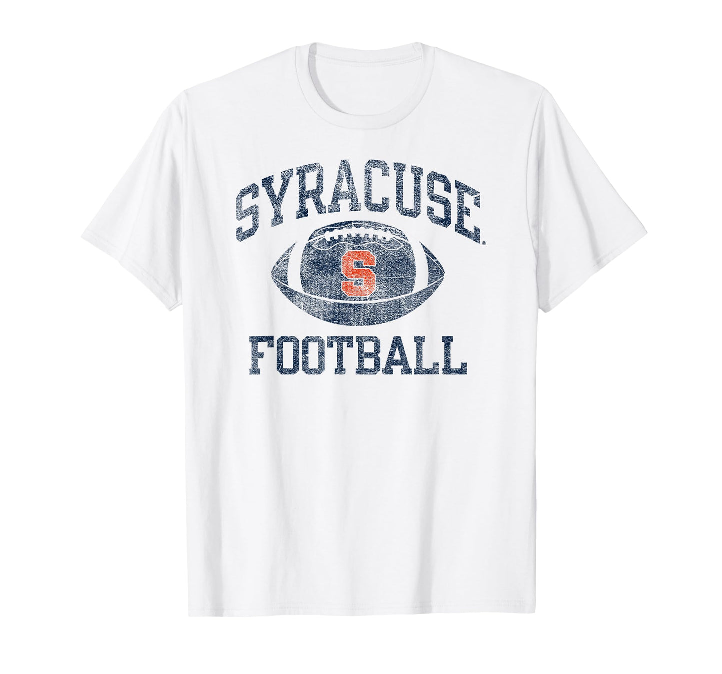 Syracuse Orange Football Intensity Vintage White T-Shirt