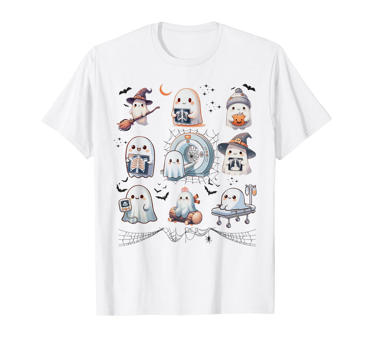 Halloween Radiology Crew X-Ray Tech Ghosts Rad Tech MRI T-Shirt