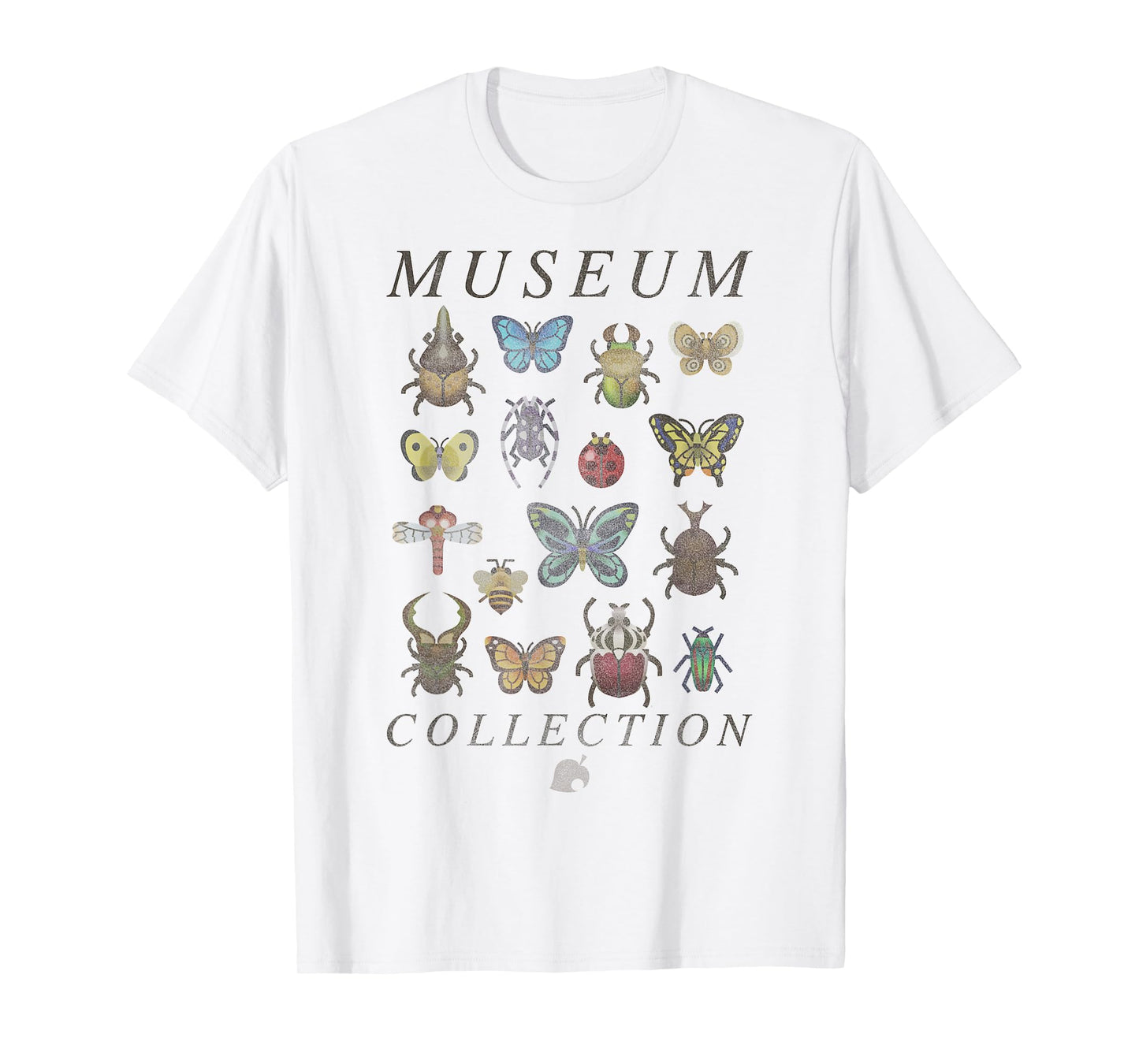 Animal Crossing Bugs Museum Collection Short Sleeve T-Shirt