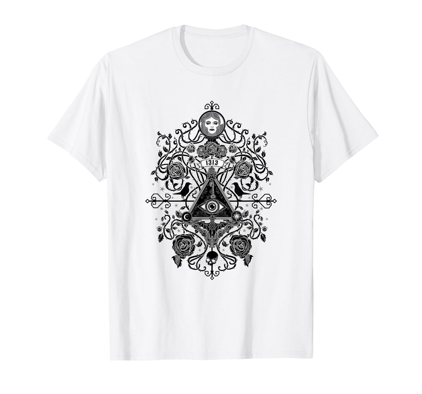 The Haunted Mansion 1313 Disneyland DR All Seeing Eye Symbol T-Shirt