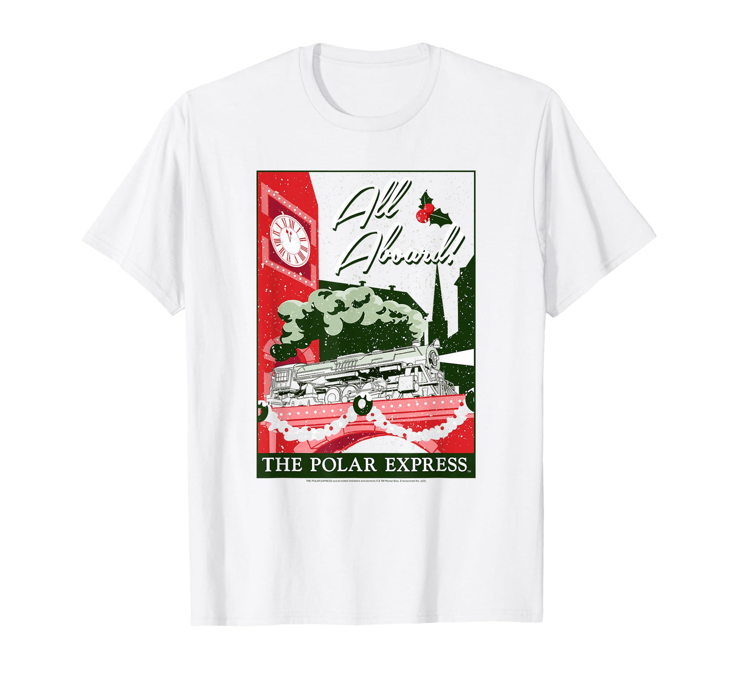 Polar Express Vintage Postcard Retro Christmas Holiday T-Shirt